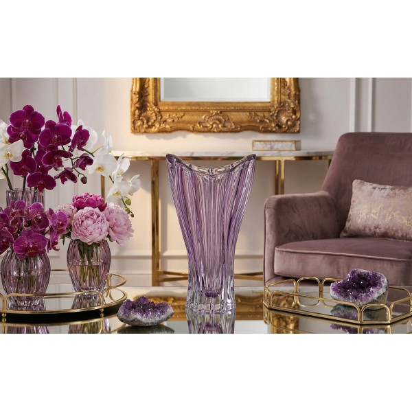 Wazon kryształowy 32 cm Plantica Amethyst