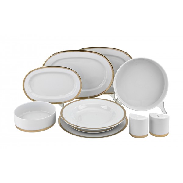 Serwis obiadowy 6/25 Złoty Pasek
