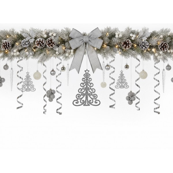 Ozdoba świąteczena Choinka srebrna