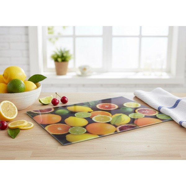 Deska szklana 20x30 cm Aria Cytrusy HTXD1143