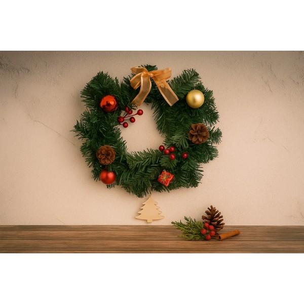 Ozdoba świąteczna Wianek 30 cm Chomik 4008