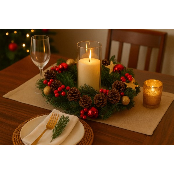 Ozdoba świąteczna Wianek 36 cm Chomik 0606