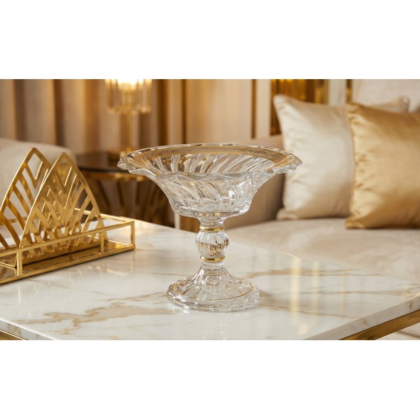 Misa kryształowa 21 cm na nodze Picadelli Royal Gold