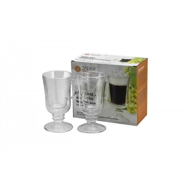 Komplet 2 szklanek 200 ml z podwójną ścianką Sublime