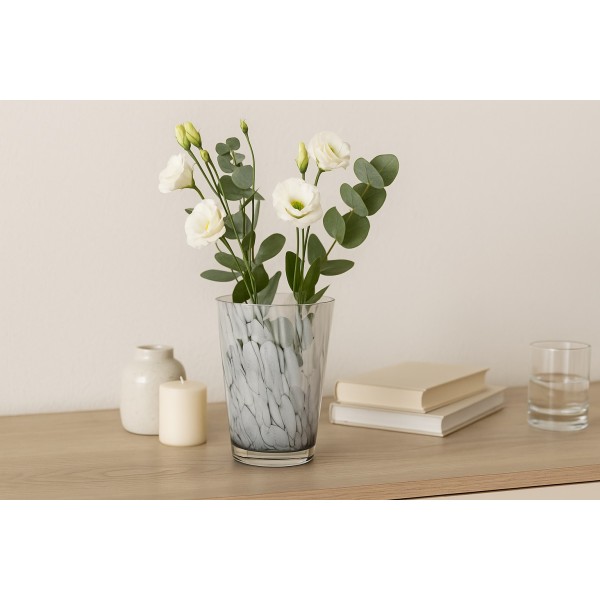 Wazon szklany 16 cm marmurek Asa Glass