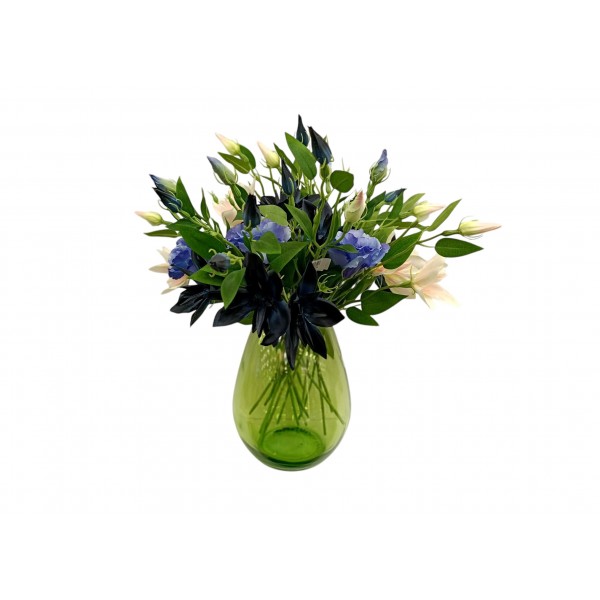 Wazon szklany 23 cm zielony 4856 San Miguel recykling DB22