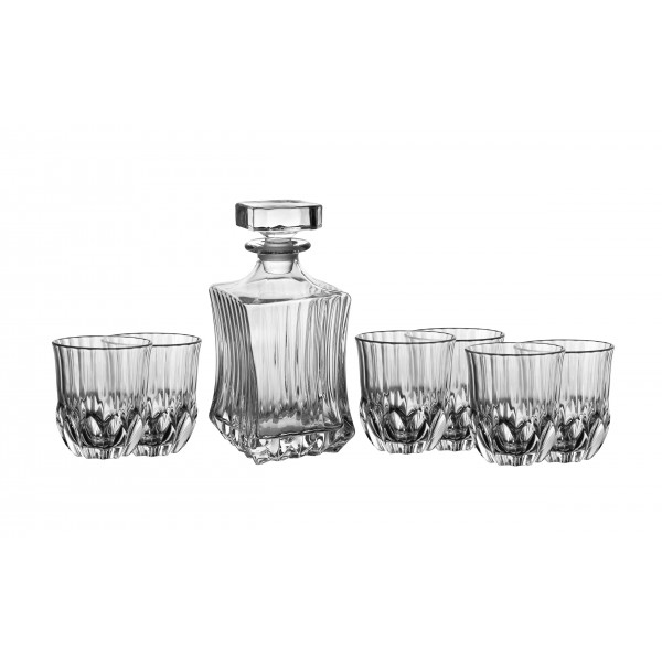 Zestaw do whisky karafka + 6 szklanek Adagio