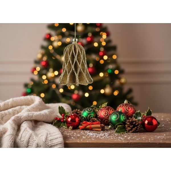 Ozdoba świąteczna Dzwonek 9x7cm