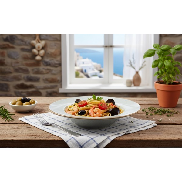 Talerz głęboki 26 cm Seasons Grey