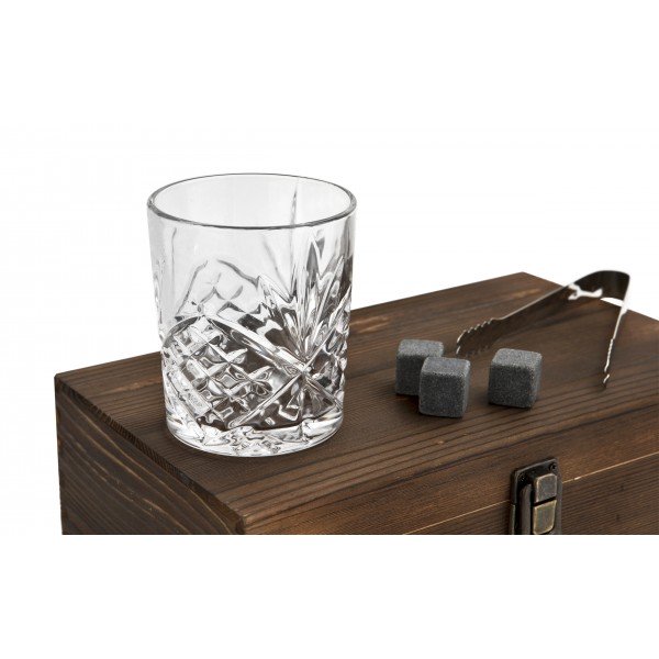 Zestaw do Whisky 2 szklanki i kostki