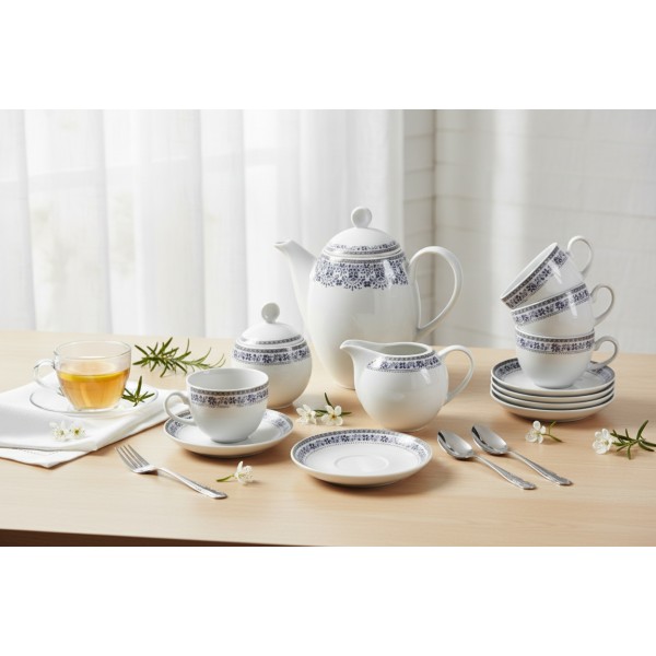 Serwis Kawowy 12 osób 15 El. Kobalt WA-160