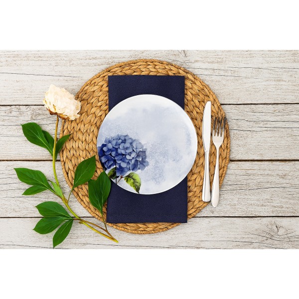 Talerz płytki obiadowy 28,5 cm Hortensja Blue 643KJ/9202