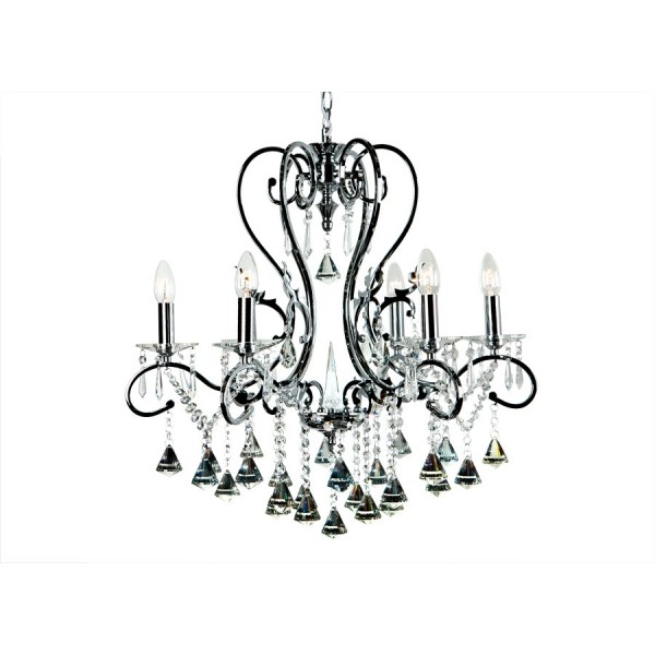 Lampa sufitowa kryształowa Ampiro 4765/6