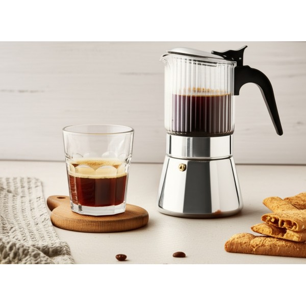 Kawiarka szklana 240 ml Curly AMBITION