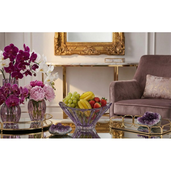 Misa kryształowa 22 cm Plantica Amethyst