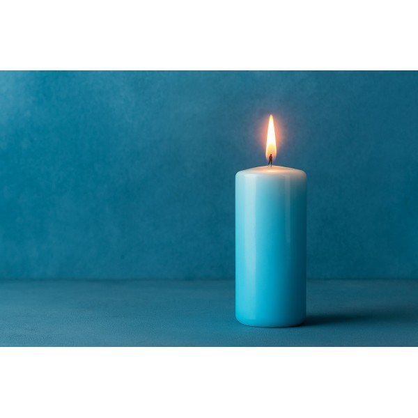 Świeca klubowa 15 cm j. niebieski lakier KL-5 150/58