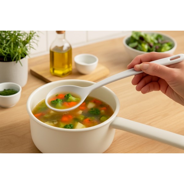 Łyżka kuchenna 35 cm biała