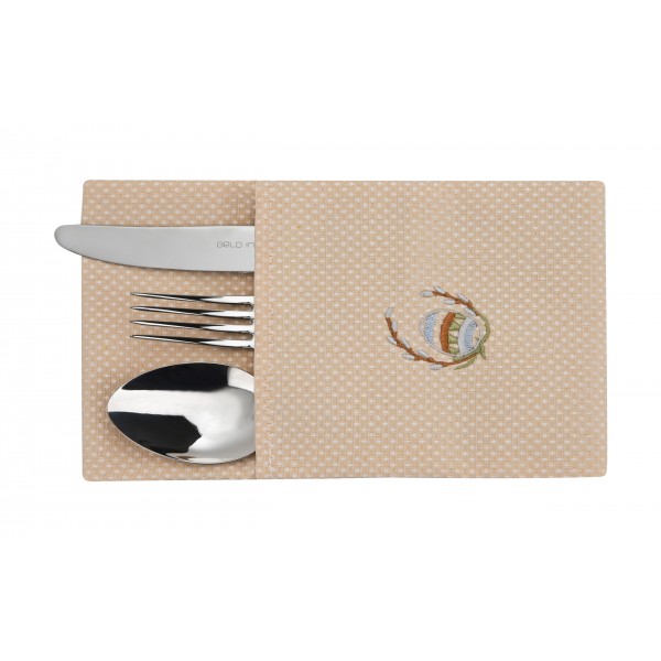 Pokrowiec na sztućce (jasno pomarańczowy)