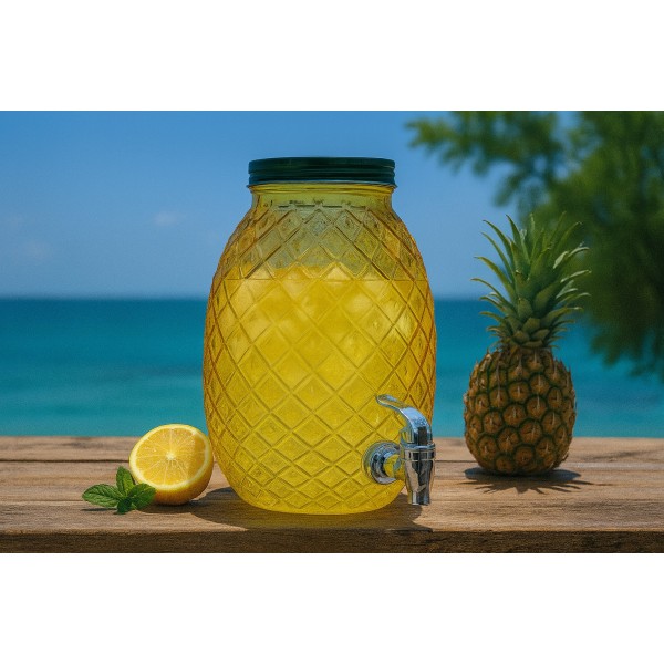 Słoik z kranem 4 L Ananas 6179