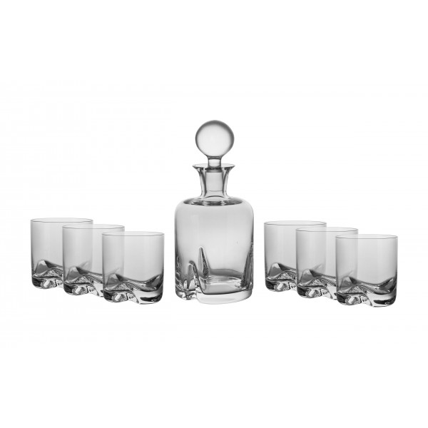 Zestaw do whisky karafka + 6 szklanek Trio