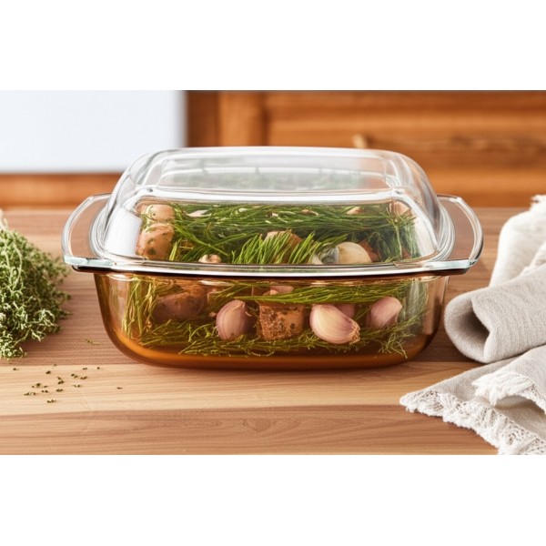 Naczynie żaroodporne 3,5 L Amber Clear Simax