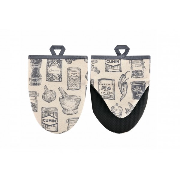 Komplet 2 rękawic kuchennych Herbs & Spices 7HBSP022