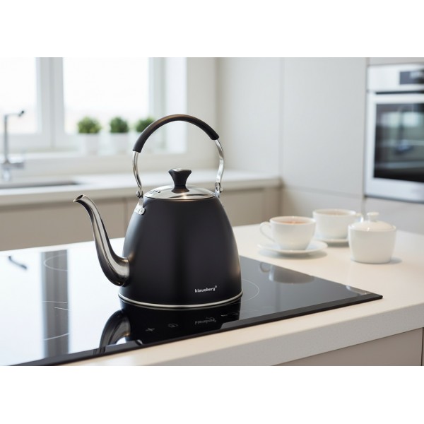 Czajnik zaparzacz z sitkiem 1,1 L czarny KB-7570