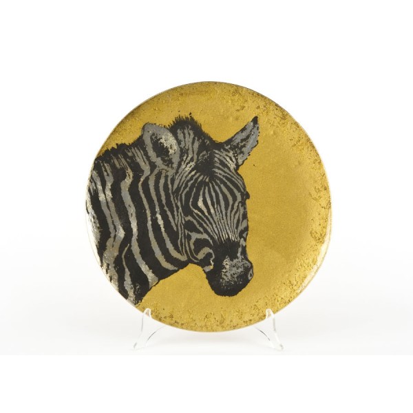 Talerz dekoracyjny 3932A Zebra