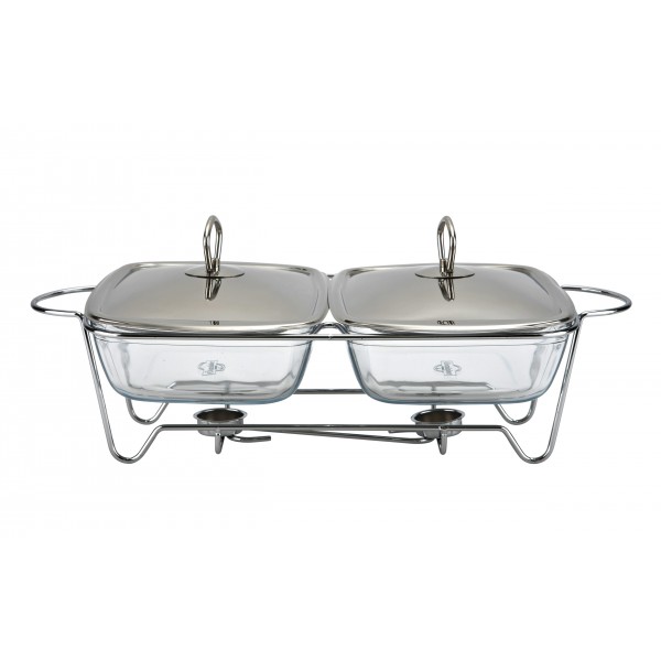 Naczynie z podgrzewaczem 2x2,5 L Ambition Helios