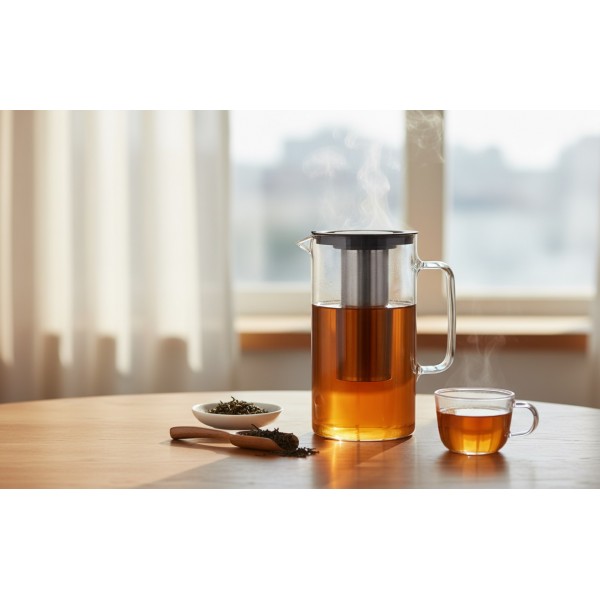 Dzbanek szklany 2,5 L Suna z zaparzaczem