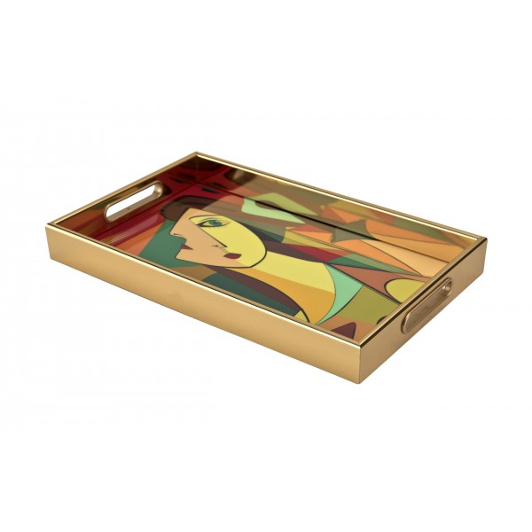 Taca dekoracyjna 40x25x4 cm Twarz 172014