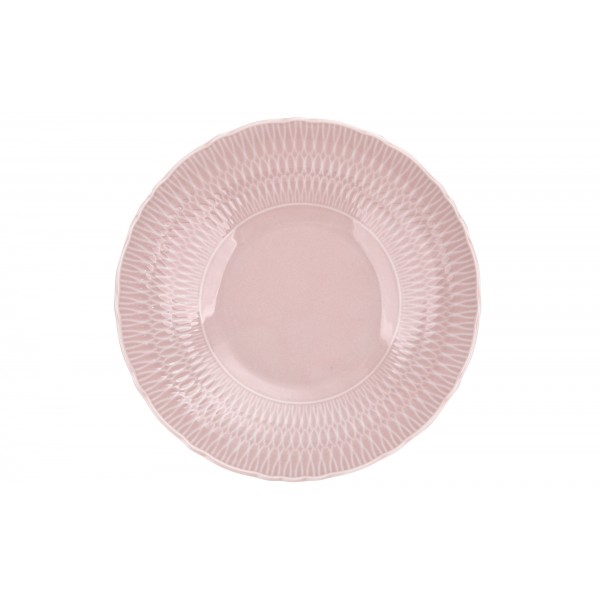 Talerz głęboki 22 cm Sofia Różowa