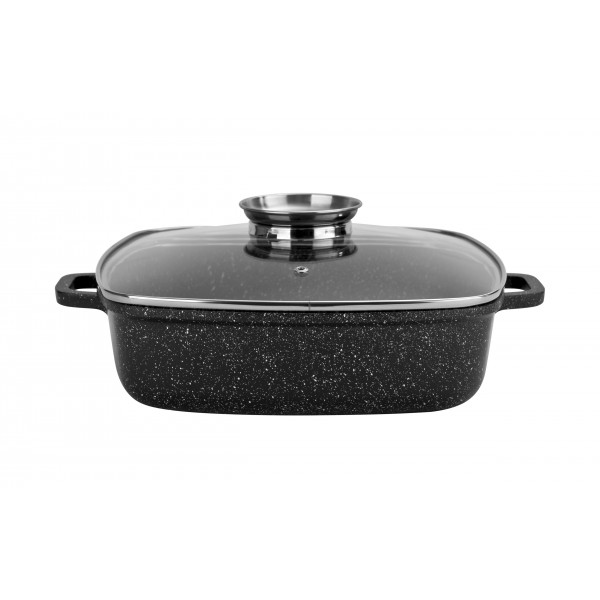 Brytfanna z pokrywką 28cm x 28 cm Crispy Induction Natura