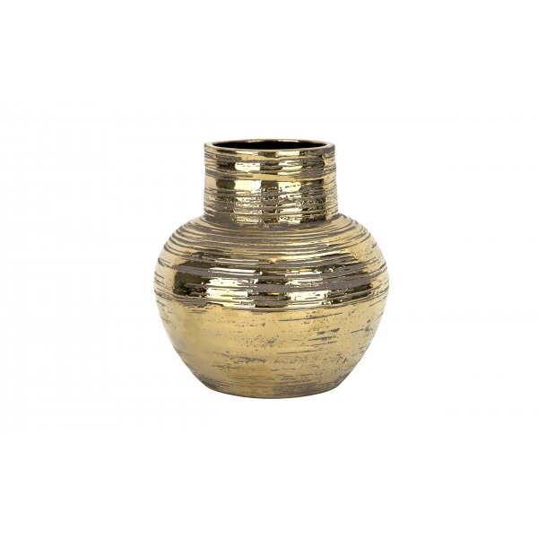 Wazon ceramiczny złoty 23 cm AP171375