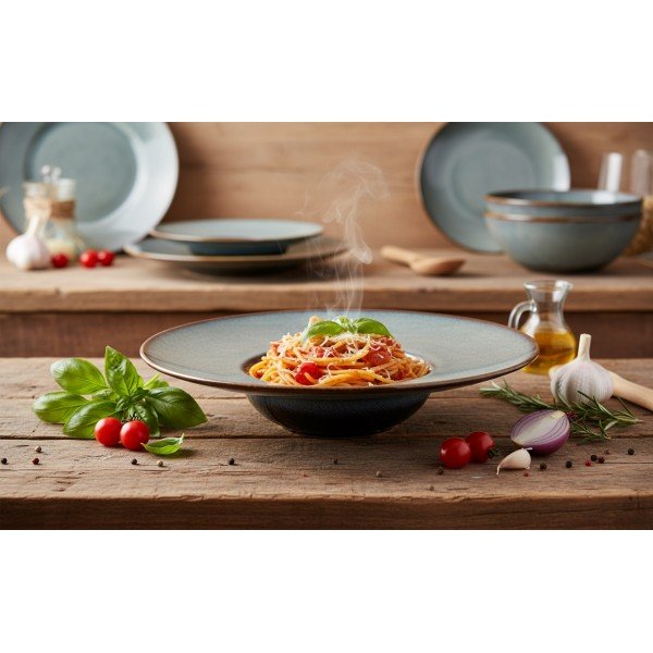 Talerz do pasty 28 cm Ombres Blue