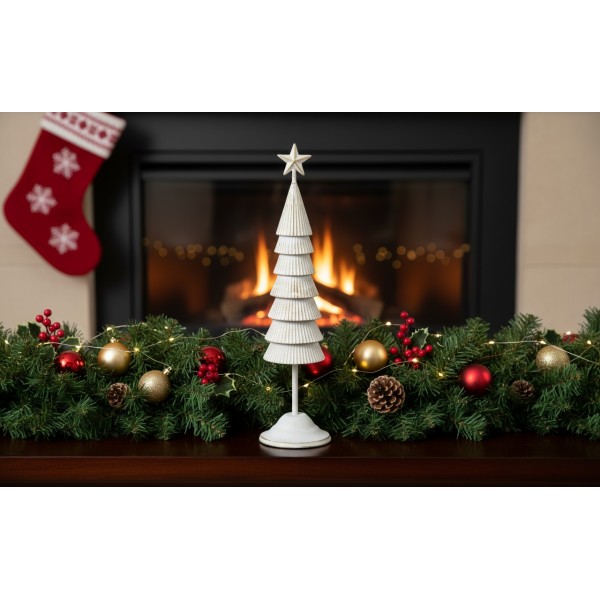 Figurka świąteczna Choinka metalowa 56 cm RF0055