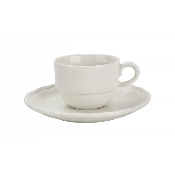 Filiżanka do espresso 100 ml ze spodkiem Castel Cream