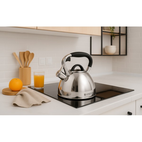 Czajnik tradycyjny z gwizdkiem 2,3 L Octavio Satyna