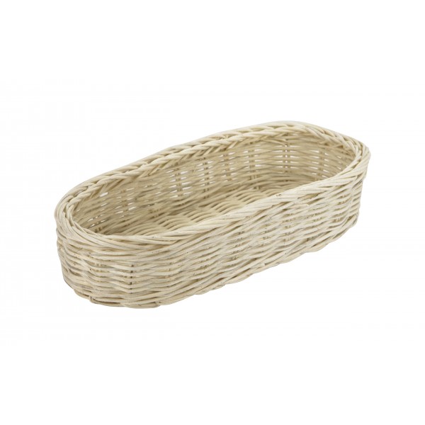 Koszyk rattanowy na sztućce owalny 26 cm Tin Tours DP 2021