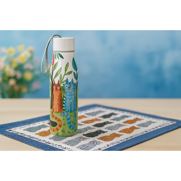 Butelka termiczna 500 ml Koty Ogrodowe