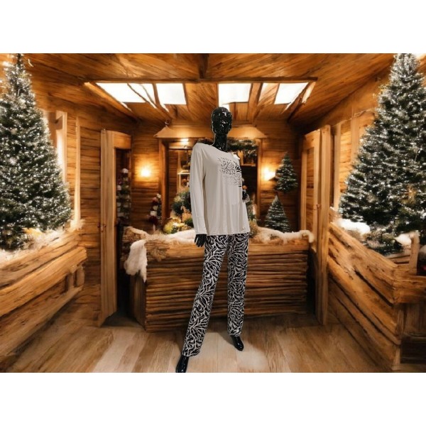 Piżama damska rozm. L P751282 Dark Beige