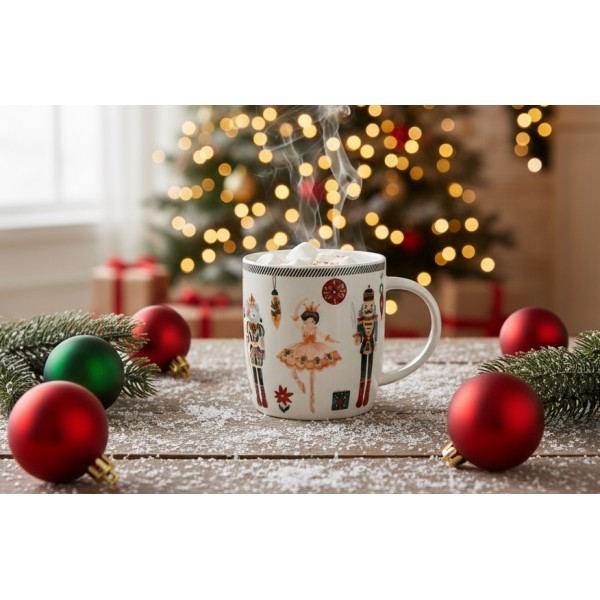 Kubek porcelanowy 400 ml Christmas Nutcracker