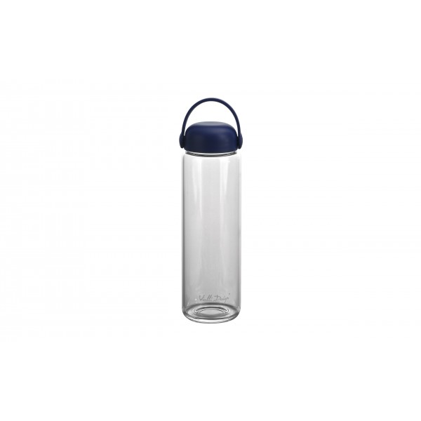 Szklana butelka na wodę 540 ml Fuori granatowa