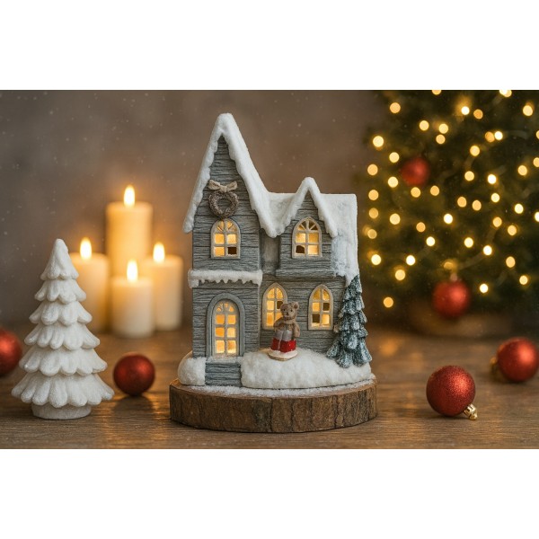 Figurka Domek MIŚ świecący z dźwiękiem i ruchem H50 cm