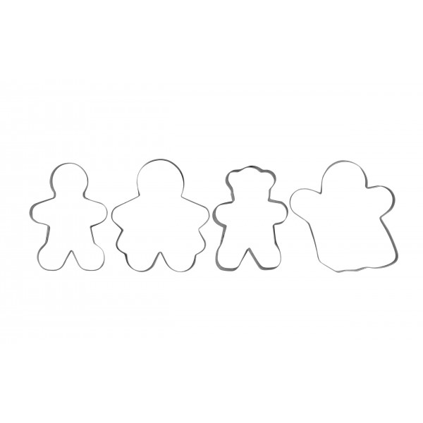 Wykrawacz do ciastek Ludziki 4szt.