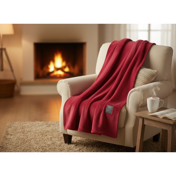 Koc 150x200 cm Kuschelsoft 3638-400 czerwony