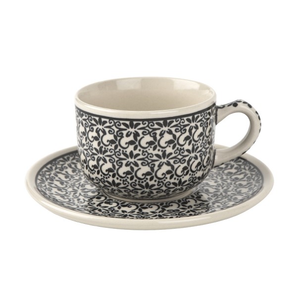 Filiżanka ze spodkiem Bolesławiec Dekor 941