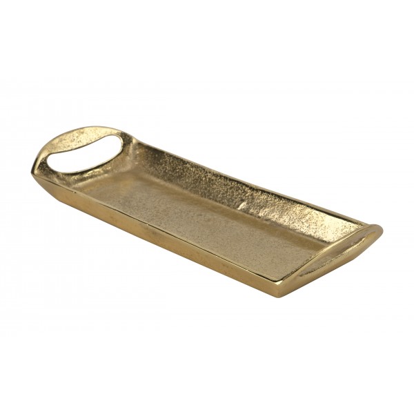 Taca dekoracyjna 32,5x12x5 cm złota EW2589