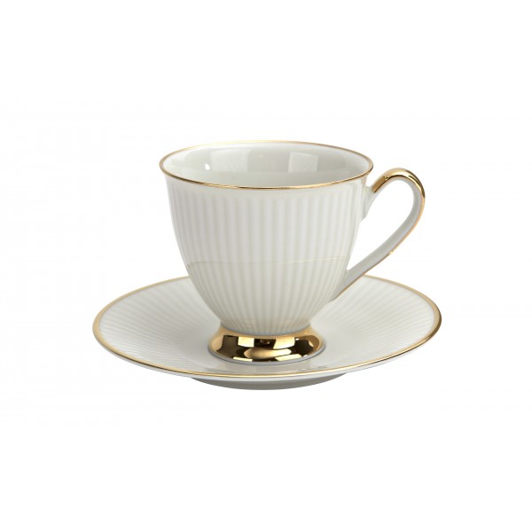 Filiżanka 250 ml ze spodkiem Dalia Perła