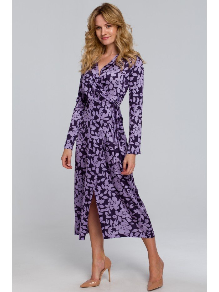 K083 Sukienka kopertowa maxi - model 2